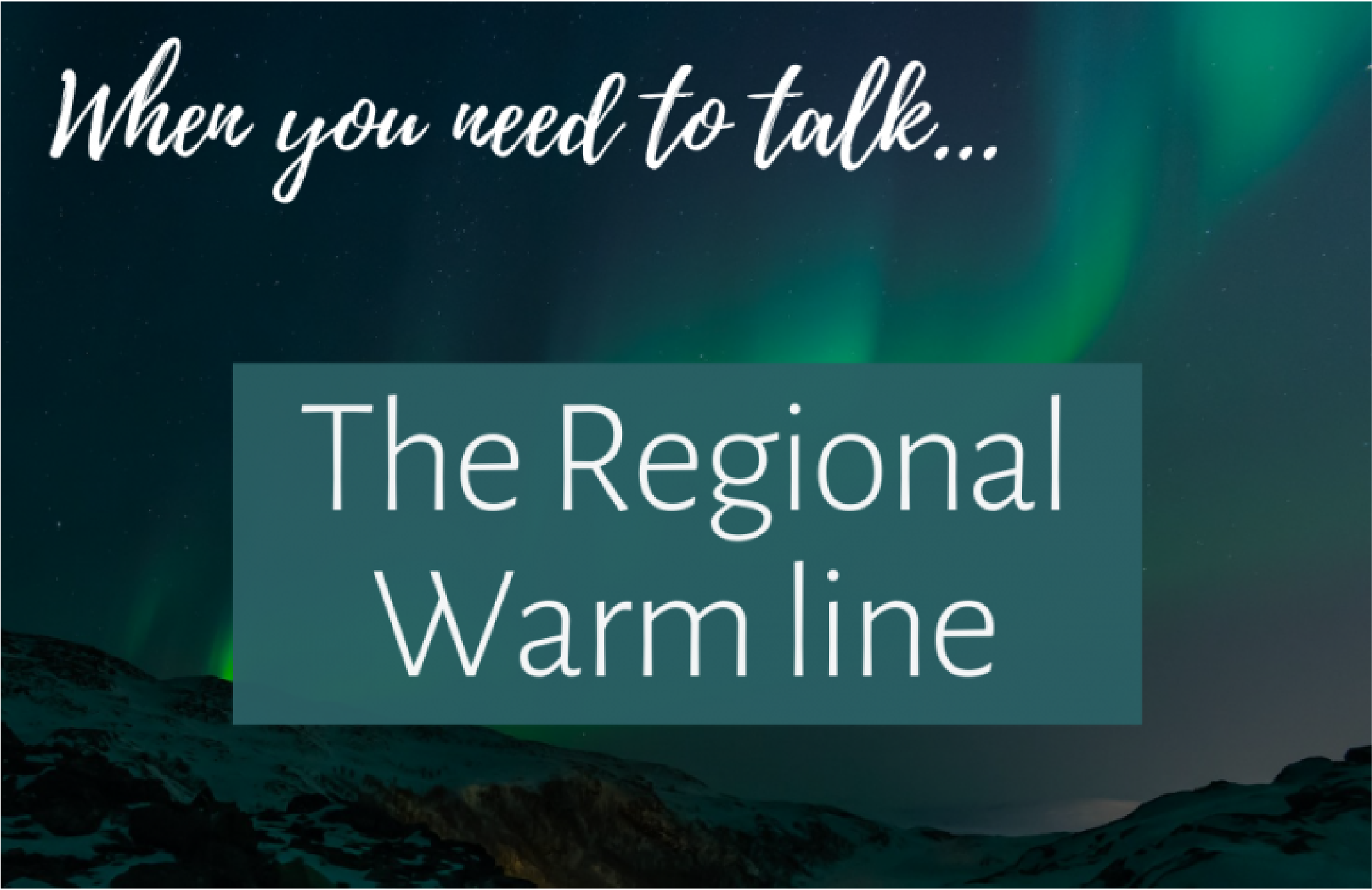 The Regional Warm Line Logo